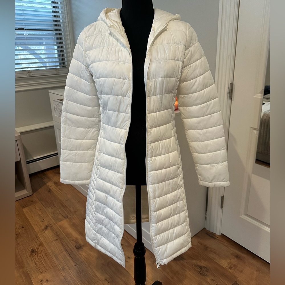 Fashion Nova White Puffer Coat